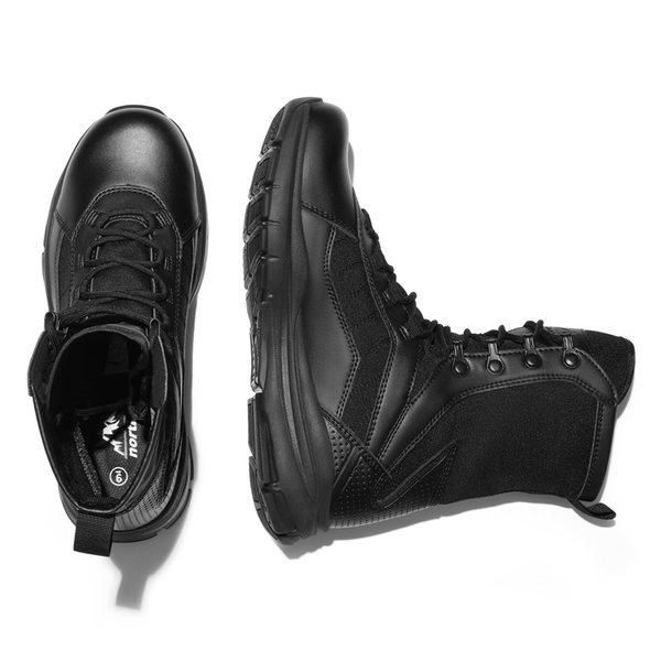 Men's Lightweight Military Combat Work Boots - BLACK - 5